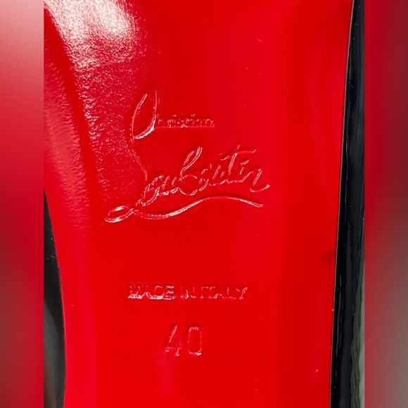 Christian Louboutin Hot Chic 120 Patent Leather Slingback Pumps - Picture 11 of 11
